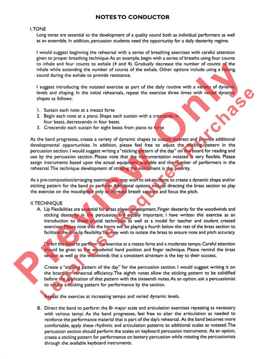 Developing Band Clinic A Warm-Up and Fundamental Sequence for Concert Band 模寫曲 室內管樂團 總譜 | 小雅音樂 Hsiaoya Music