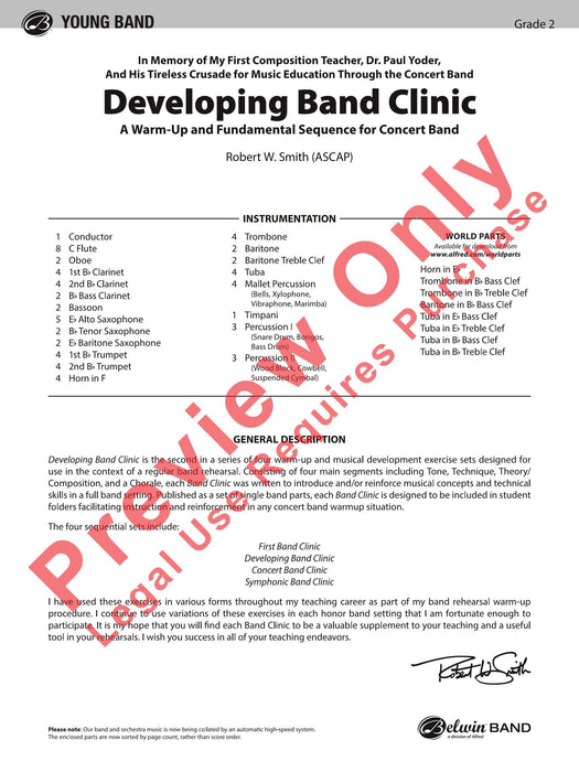 Developing Band Clinic A Warm-Up and Fundamental Sequence for Concert Band 模寫曲 室內管樂團 | 小雅音樂 Hsiaoya Music