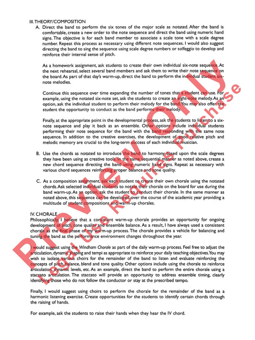 Developing Band Clinic A Warm-Up and Fundamental Sequence for Concert Band 模寫曲 室內管樂團 | 小雅音樂 Hsiaoya Music