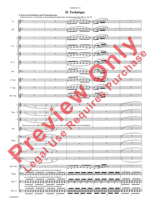 Concert Band Clinic A Warm-Up and Fundamental Sequence for Concert Band 室內管樂團 模寫曲 室內管樂團 總譜 | 小雅音樂 Hsiaoya Music