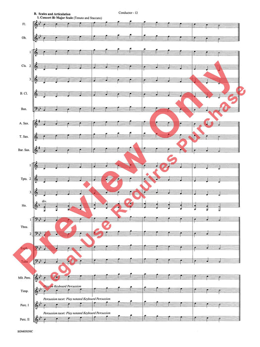 Concert Band Clinic A Warm-Up and Fundamental Sequence for Concert Band 室內管樂團 模寫曲 室內管樂團 總譜 | 小雅音樂 Hsiaoya Music