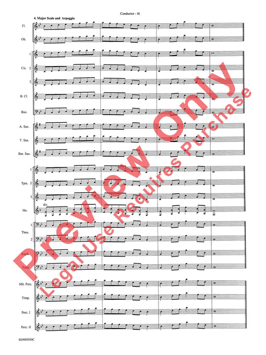 Concert Band Clinic A Warm-Up and Fundamental Sequence for Concert Band 室內管樂團 模寫曲 室內管樂團 總譜 | 小雅音樂 Hsiaoya Music