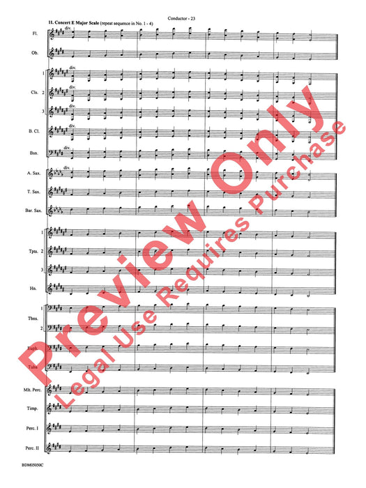 Concert Band Clinic A Warm-Up and Fundamental Sequence for Concert Band 室內管樂團 模寫曲 室內管樂團 總譜 | 小雅音樂 Hsiaoya Music