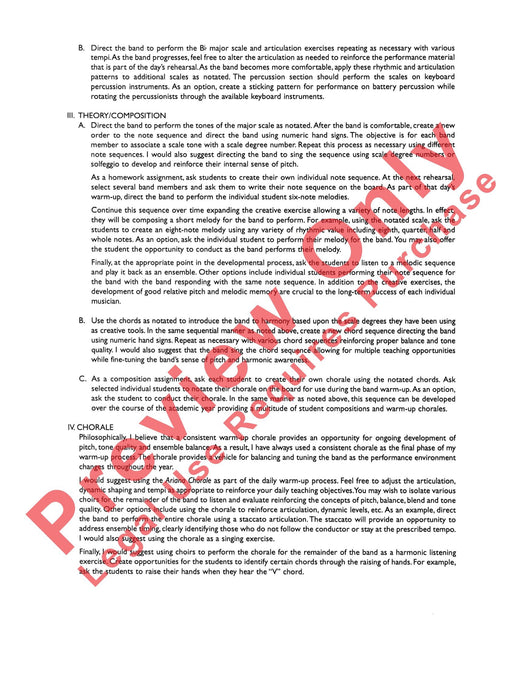 Concert Band Clinic A Warm-Up and Fundamental Sequence for Concert Band 室內管樂團 模寫曲 室內管樂團 總譜 | 小雅音樂 Hsiaoya Music