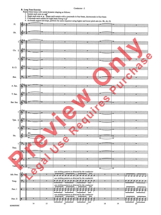 Concert Band Clinic A Warm-Up and Fundamental Sequence for Concert Band 室內管樂團 模寫曲 室內管樂團 總譜 | 小雅音樂 Hsiaoya Music