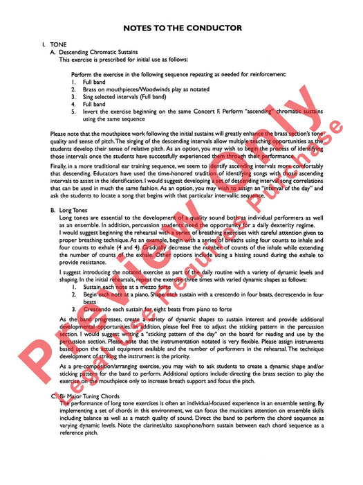 Symphonic Band Clinic A Warm-Up and Fundamental Sequence for Concert Band 模寫曲 室內管樂團 總譜 | 小雅音樂 Hsiaoya Music