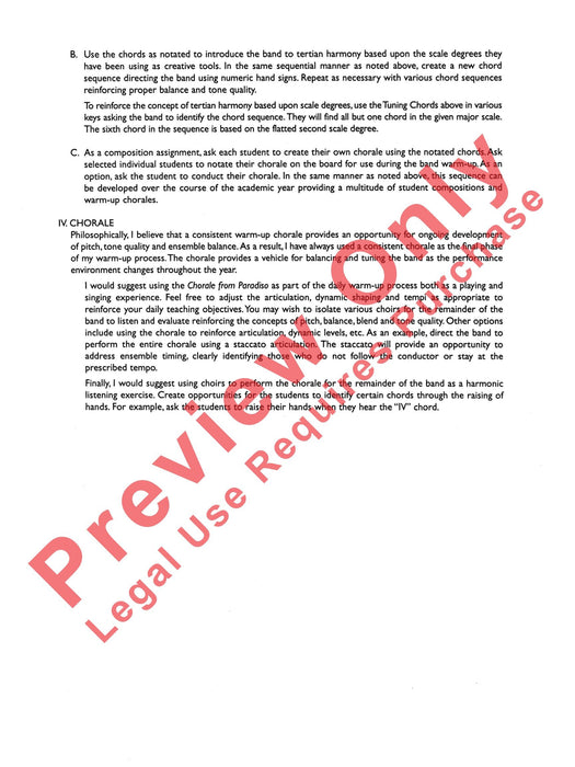 Symphonic Band Clinic A Warm-Up and Fundamental Sequence for Concert Band 模寫曲 室內管樂團 總譜 | 小雅音樂 Hsiaoya Music