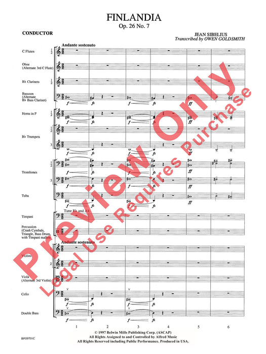 Finlandia 芬蘭頌 總譜 | 小雅音樂 Hsiaoya Music