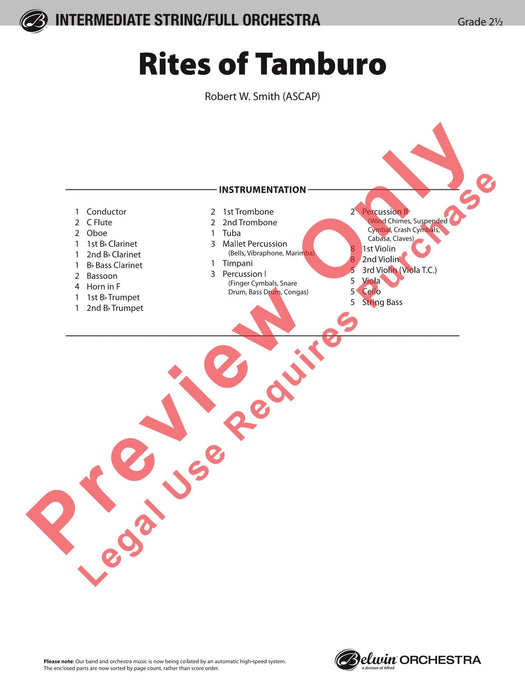 Rites of Tamburo 總譜 | 小雅音樂 Hsiaoya Music