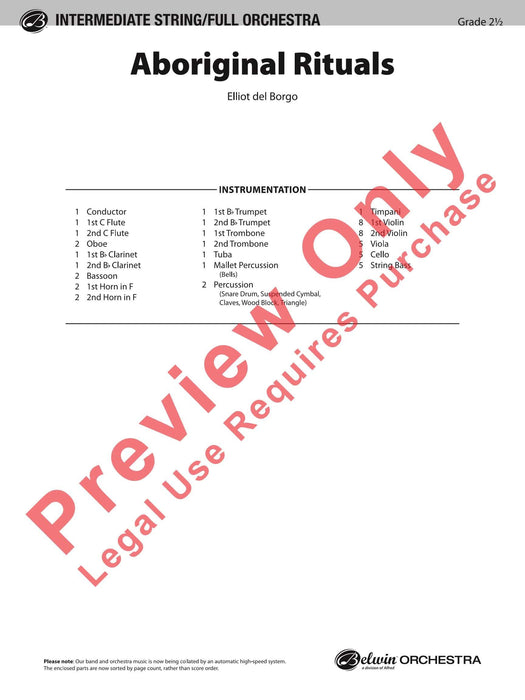 Aboriginal Rituals 總譜 | 小雅音樂 Hsiaoya Music