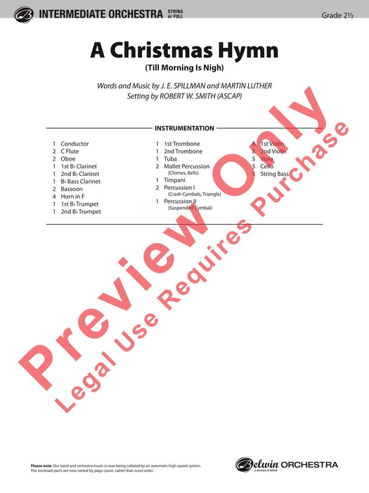 A Christmas Hymn Till Morning Is Nigh 讚美歌 總譜 | 小雅音樂 Hsiaoya Music