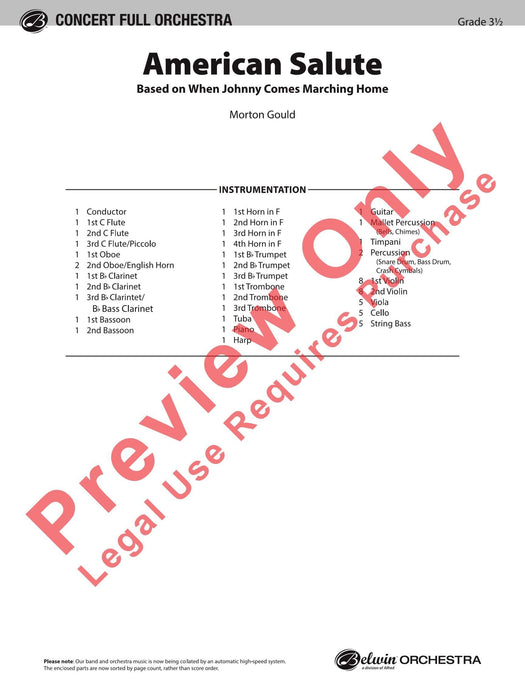 American Salute 總譜 | 小雅音樂 Hsiaoya Music