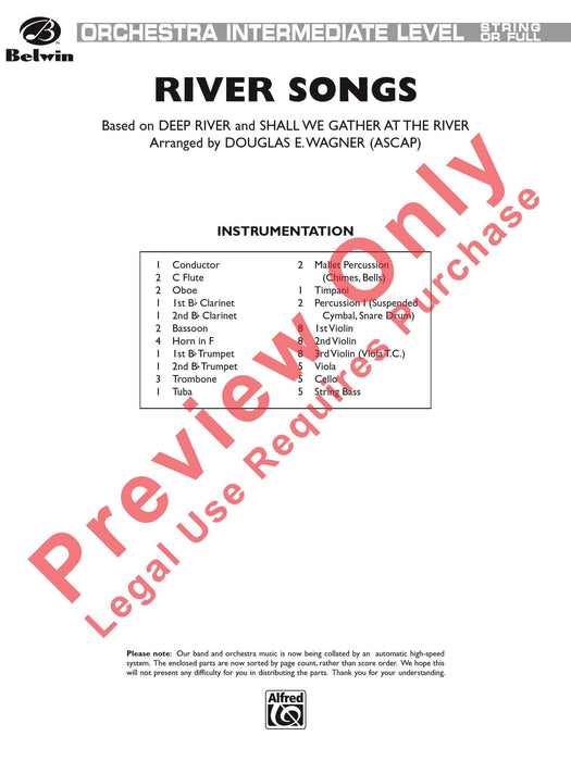 River Songs (based on "Deep River" and "Shall We Gather at the River") 總譜 | 小雅音樂 Hsiaoya Music