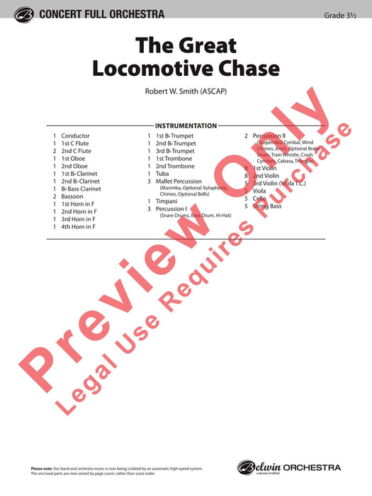 The Great Locomotive Chase 總譜 | 小雅音樂 Hsiaoya Music