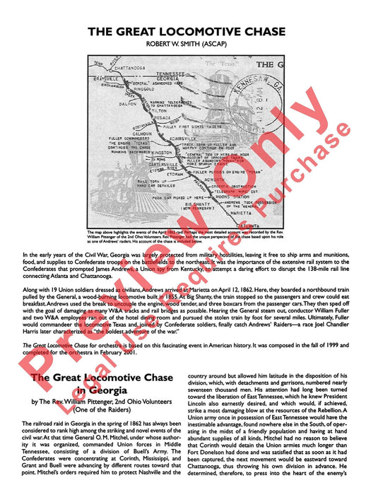 The Great Locomotive Chase 總譜 | 小雅音樂 Hsiaoya Music