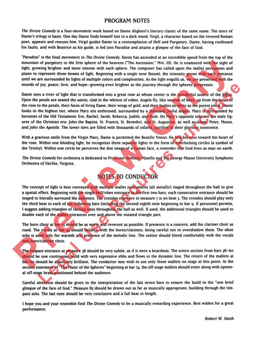 Paradiso (from The Divine Comedy) 總譜 | 小雅音樂 Hsiaoya Music