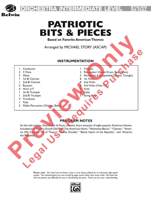 Patriotic Bits & Pieces (based on Favorite American Themes) 三重奏 小品 總譜 | 小雅音樂 Hsiaoya Music