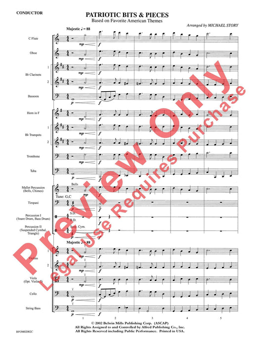 Patriotic Bits & Pieces (based on Favorite American Themes) 三重奏 小品 總譜 | 小雅音樂 Hsiaoya Music