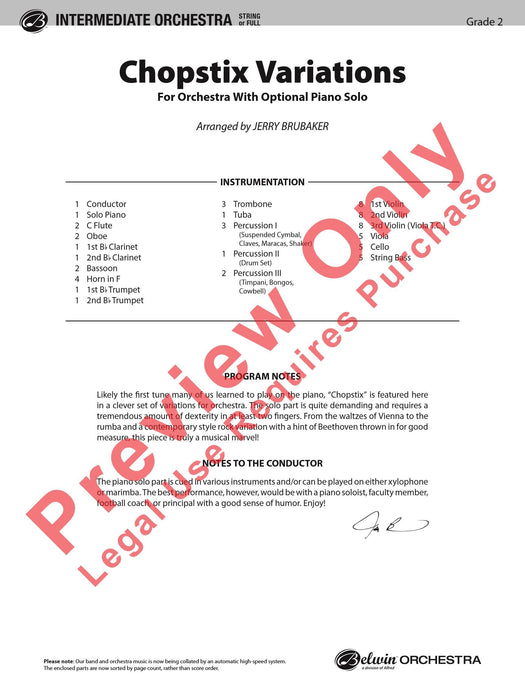 Chopstix Variations (with Opt. Piano Solo) 詠唱調 鋼琴 獨奏 | 小雅音樂 Hsiaoya Music