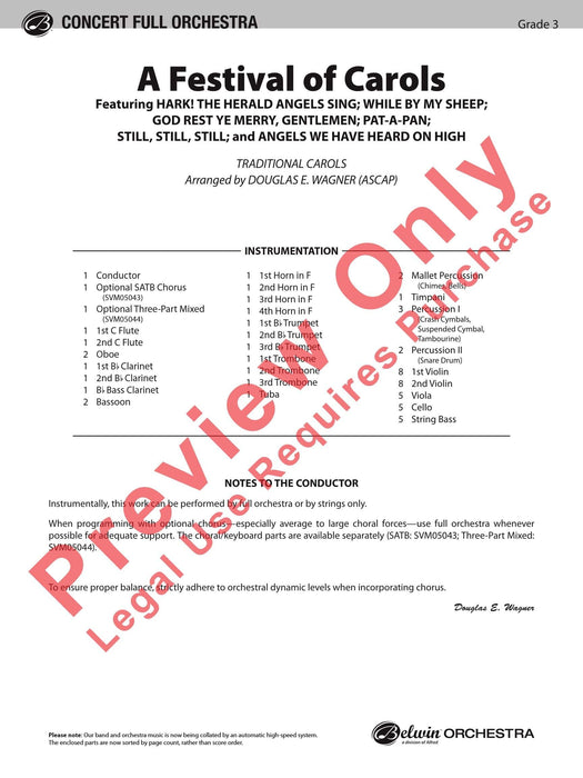 A Festival of Carols 耶誕頌歌 總譜 | 小雅音樂 Hsiaoya Music