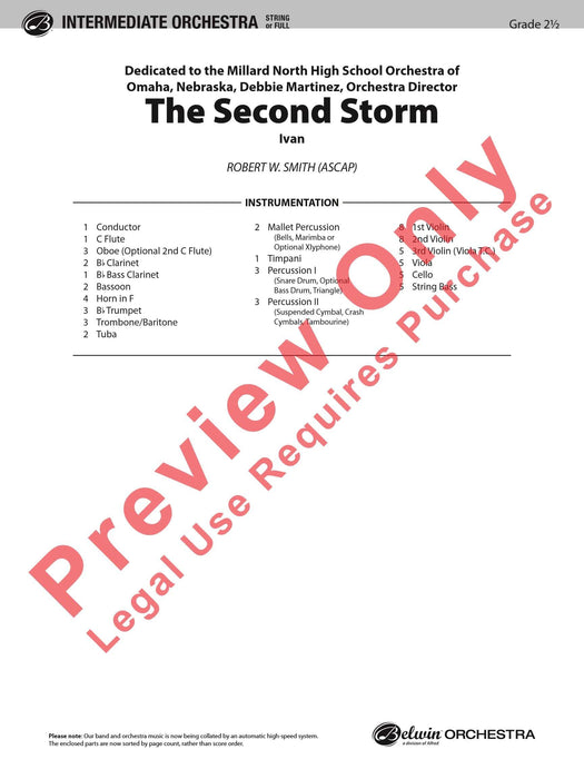 The Second Storm (Ivan) 總譜 | 小雅音樂 Hsiaoya Music