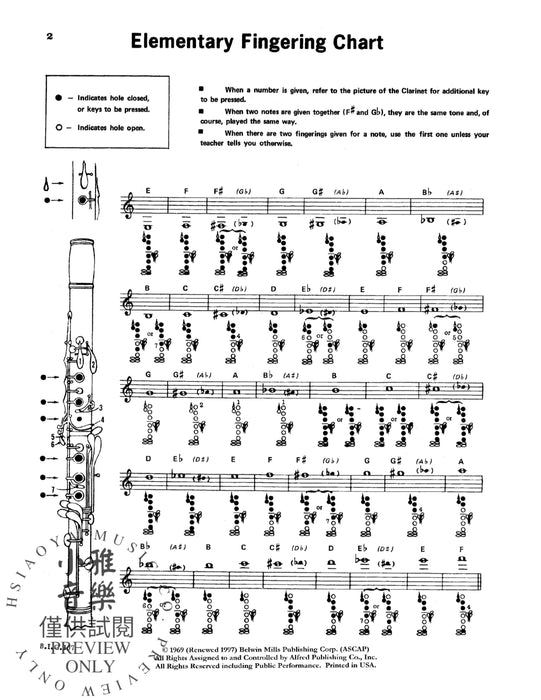 Student Instrumental Course: Studies and Melodious Etudes for Clarinet, Level I 練習曲 豎笛 | 小雅音樂 Hsiaoya Music