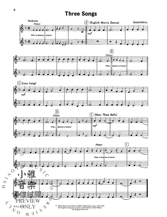 Student Instrumental Course: Duets for Clarinet Students, Level I 二重奏 豎笛 | 小雅音樂 Hsiaoya Music