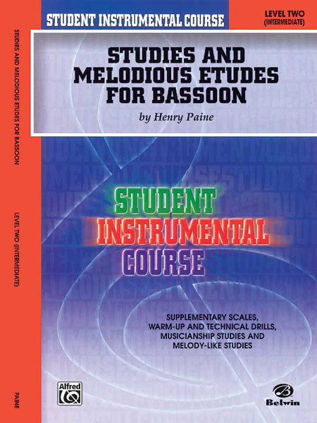 Student Instrumental Course: Studies and Melodious Etudes for Bassoon, Level II 練習曲 低音管 | 小雅音樂 Hsiaoya Music
