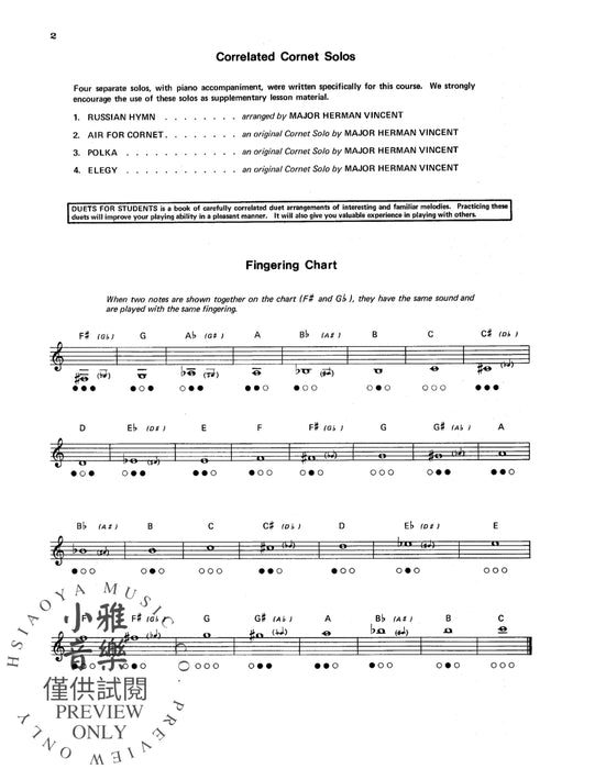 Student Instrumental Course: Studies and Melodious Etudes for Cornet, Level II 練習曲 短號 | 小雅音樂 Hsiaoya Music