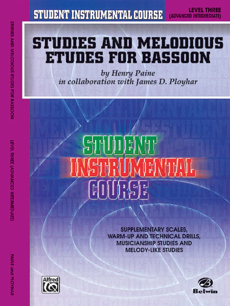 Student Instrumental Course: Studies and Melodious Etudes for Bassoon, Level III 練習曲 低音管 | 小雅音樂 Hsiaoya Music