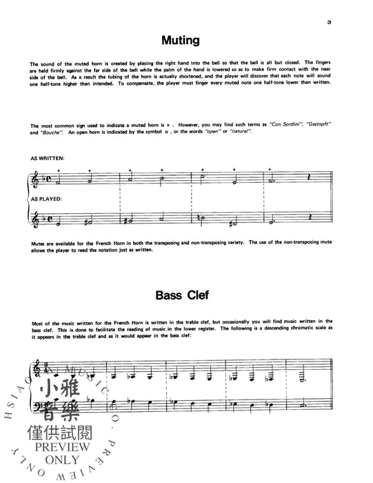 Student Instrumental Course: French Horn Student, Level III 法國號 | 小雅音樂 Hsiaoya Music