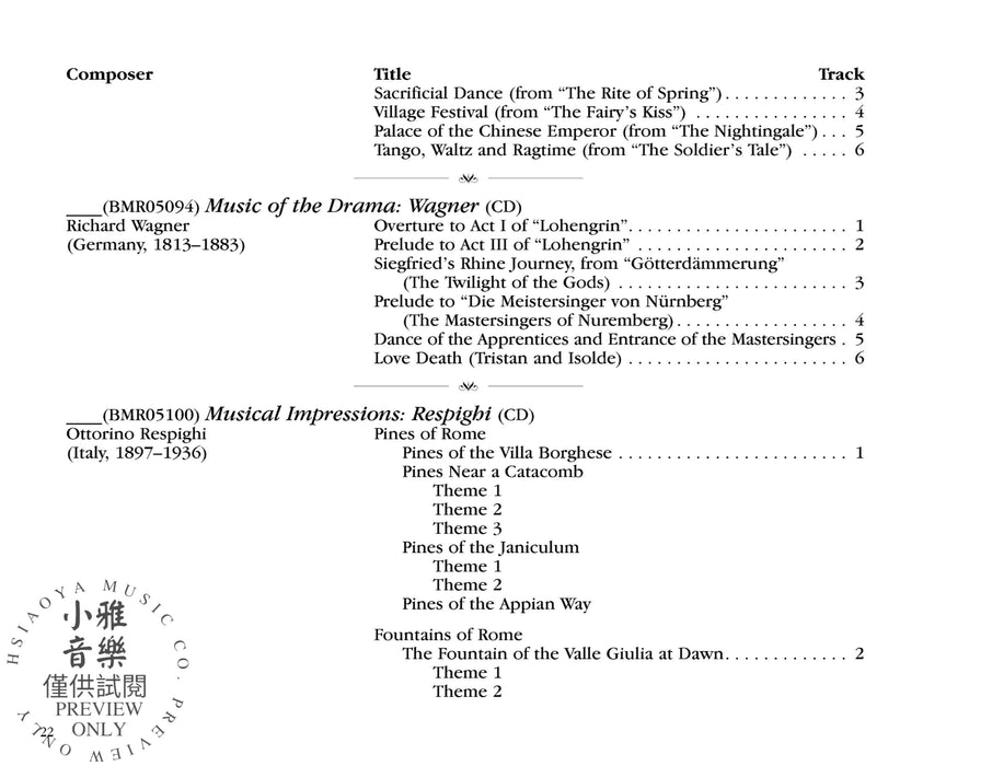 Bowmar Orchestral Library, Series 1 | 小雅音樂 Hsiaoya Music