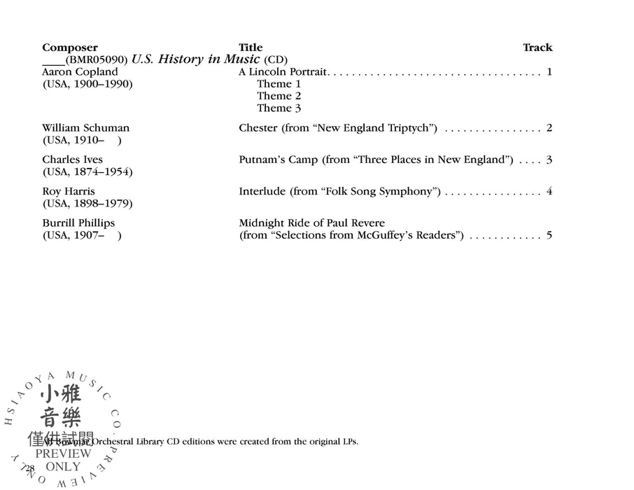 Bowmar Orchestral Library, Series 3 | 小雅音樂 Hsiaoya Music
