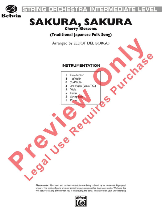 Sakura, Sakura 總譜 | 小雅音樂 Hsiaoya Music