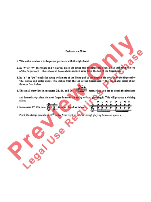 Jazz Pizzicato 撥奏 總譜 | 小雅音樂 Hsiaoya Music