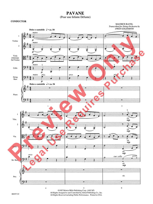 Pavane 帕凡 總譜 | 小雅音樂 Hsiaoya Music