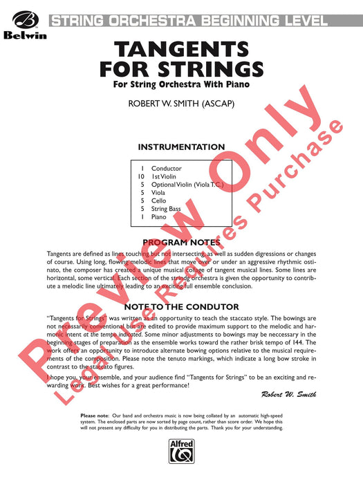 Tangents for Strings 弦樂 總譜 | 小雅音樂 Hsiaoya Music