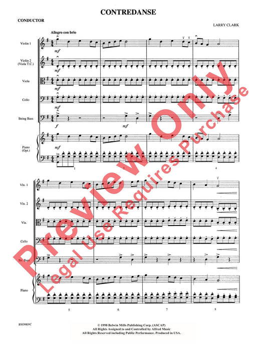 Contredanse 總譜 | 小雅音樂 Hsiaoya Music