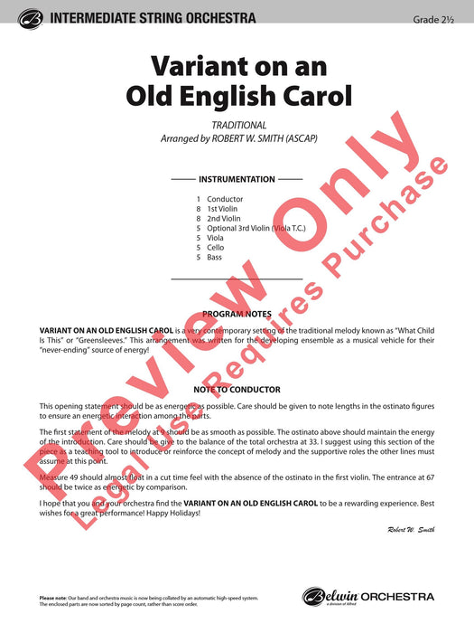 Variant on an Old English Carol 詠唱調 耶誕頌歌 | 小雅音樂 Hsiaoya Music