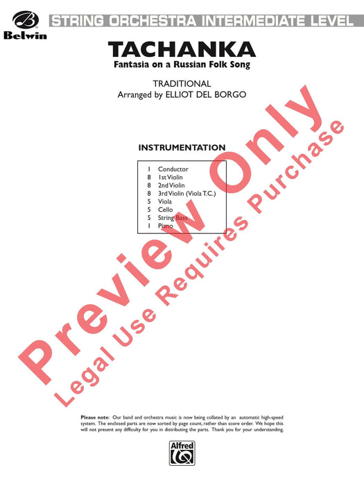 Tachanka (Fantasia on a Russian Folk Song) 幻想曲 民謠 總譜 | 小雅音樂 Hsiaoya Music