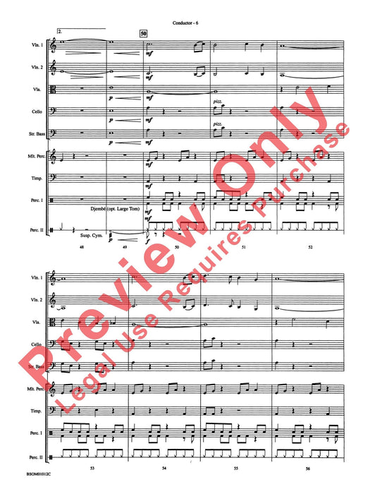 Serengeti Dreams (with Opt. Percussion Ensemble) 擊樂器 總譜 | 小雅音樂 Hsiaoya Music