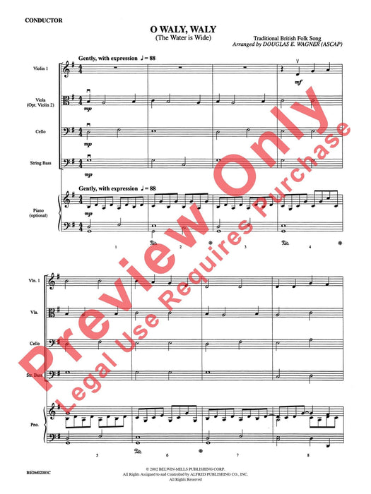 O Waly, Waly (The Water Is Wide) 總譜 | 小雅音樂 Hsiaoya Music