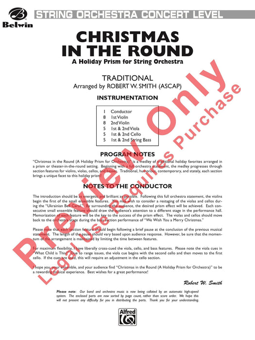 Christmas in the Round (A Holiday Prism for String Orchestra) 弦樂團 總譜 | 小雅音樂 Hsiaoya Music