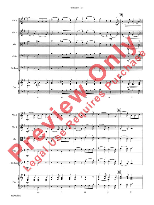 Dance Suite for Strings (I. Allemande, II. Sarabande, III. Gigue) 舞蹈組曲 弦樂 阿勒芒德薩拉班德 基格 總譜 | 小雅音樂 Hsiaoya Music