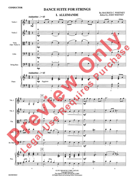 Dance Suite for Strings (I. Allemande, II. Sarabande, III. Gigue) 舞蹈組曲 弦樂 阿勒芒德薩拉班德 基格 | 小雅音樂 Hsiaoya Music