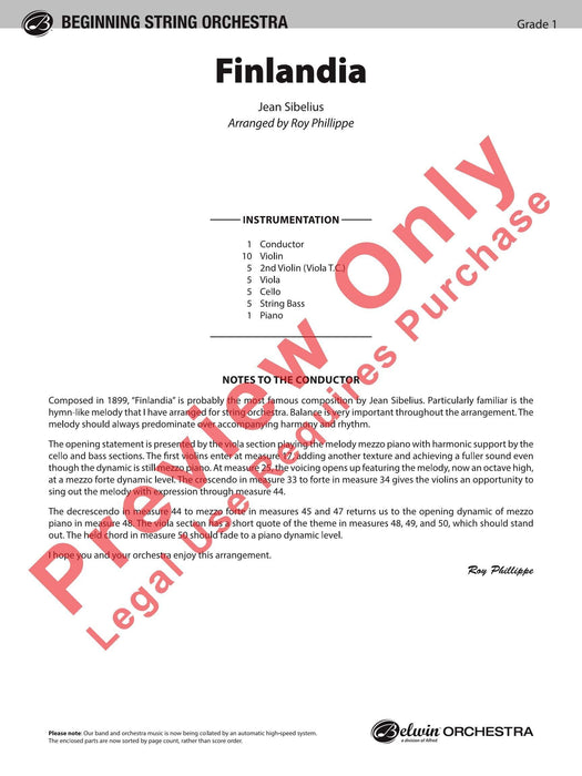 Finlandia 西貝流士 芬蘭頌 總譜 | 小雅音樂 Hsiaoya Music