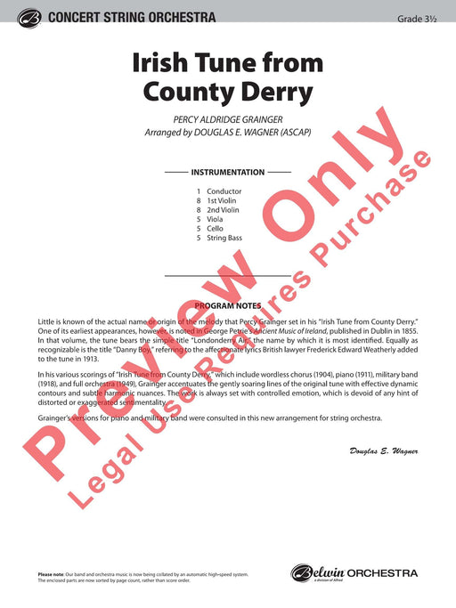 Irish Tune from County Derry 總譜 | 小雅音樂 Hsiaoya Music