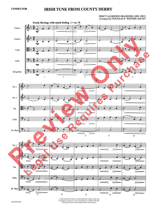 Irish Tune from County Derry 總譜 | 小雅音樂 Hsiaoya Music