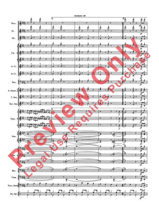 Big Band Spectacular A Medley for Concert Band 大樂隊 組合曲 室內管樂團 總譜 | 小雅音樂 Hsiaoya Music