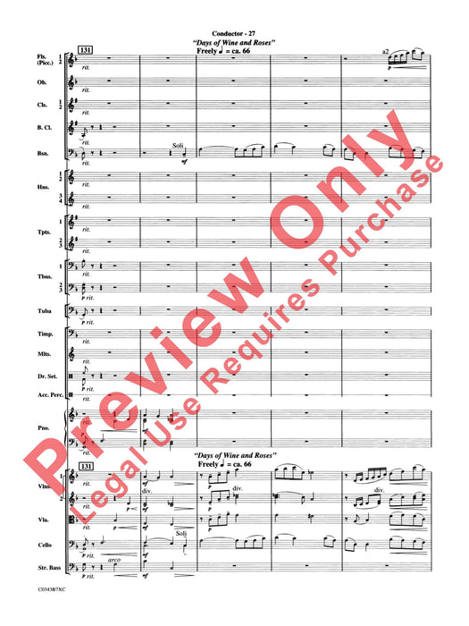 A Tribute to Henry Mancini 總譜 | 小雅音樂 Hsiaoya Music